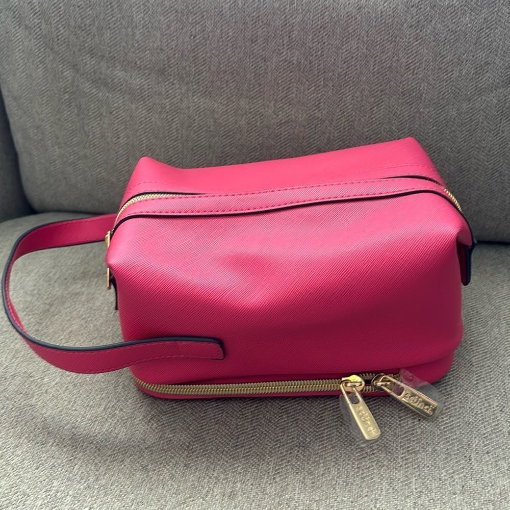 Scũnci  Pink Double Zip Toiletry Bag